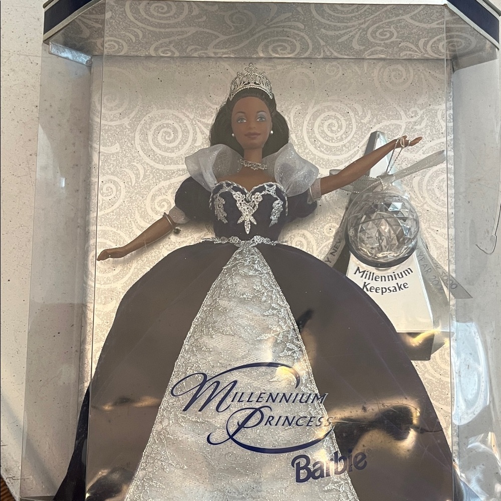 Barbie Millennium Princess in Navy and Silver Gown— 1999